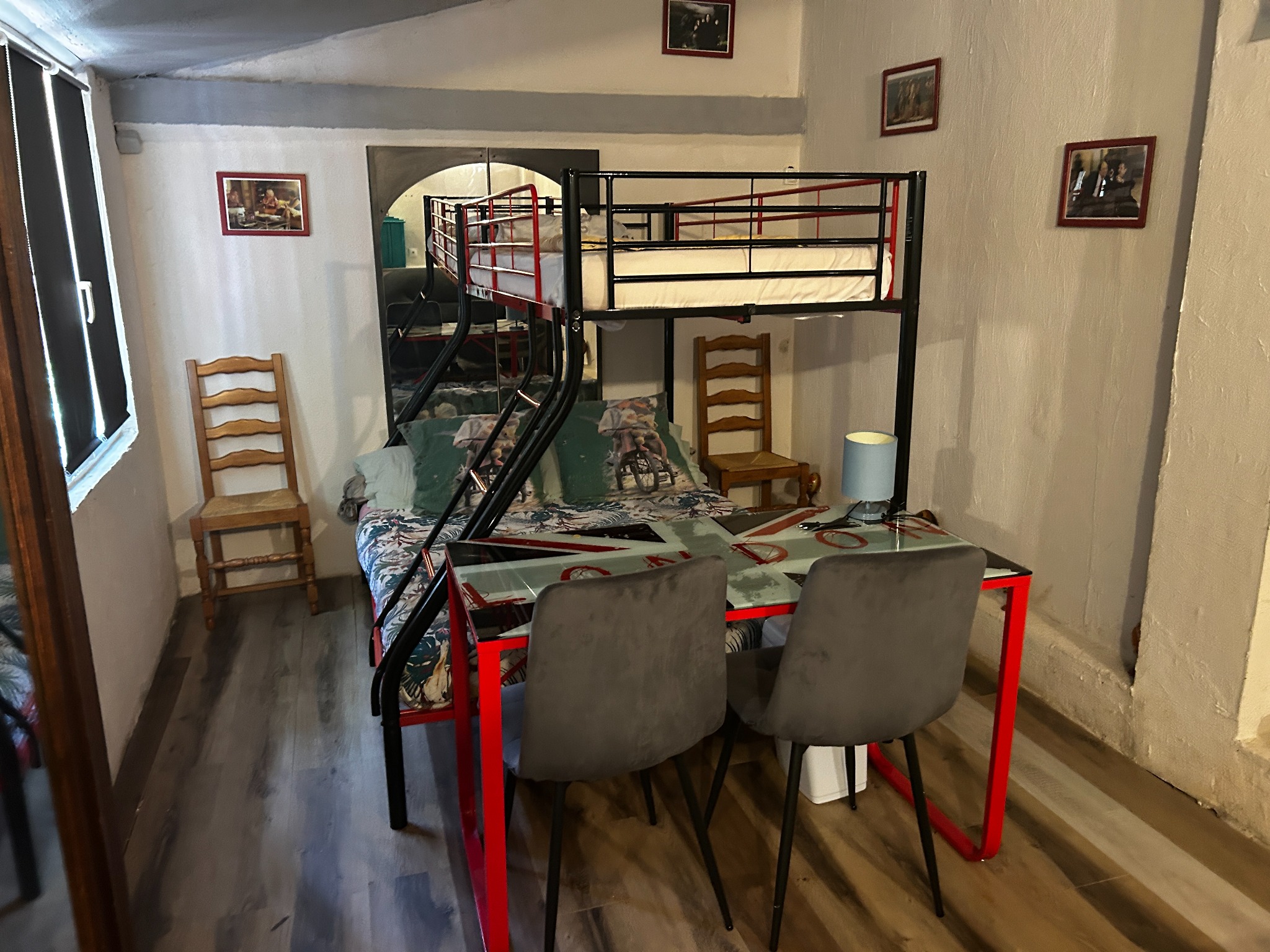 Les couchages de la deuxième chambre